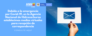 En la ANH establecimos medios virtuales para recepción de correspondencia