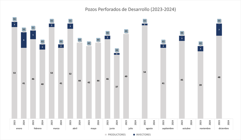 Pozos Perforados de Desarrollo 2023-2024