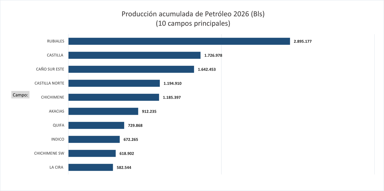 PRINCIPALES CAMPOS PRODUCTORES