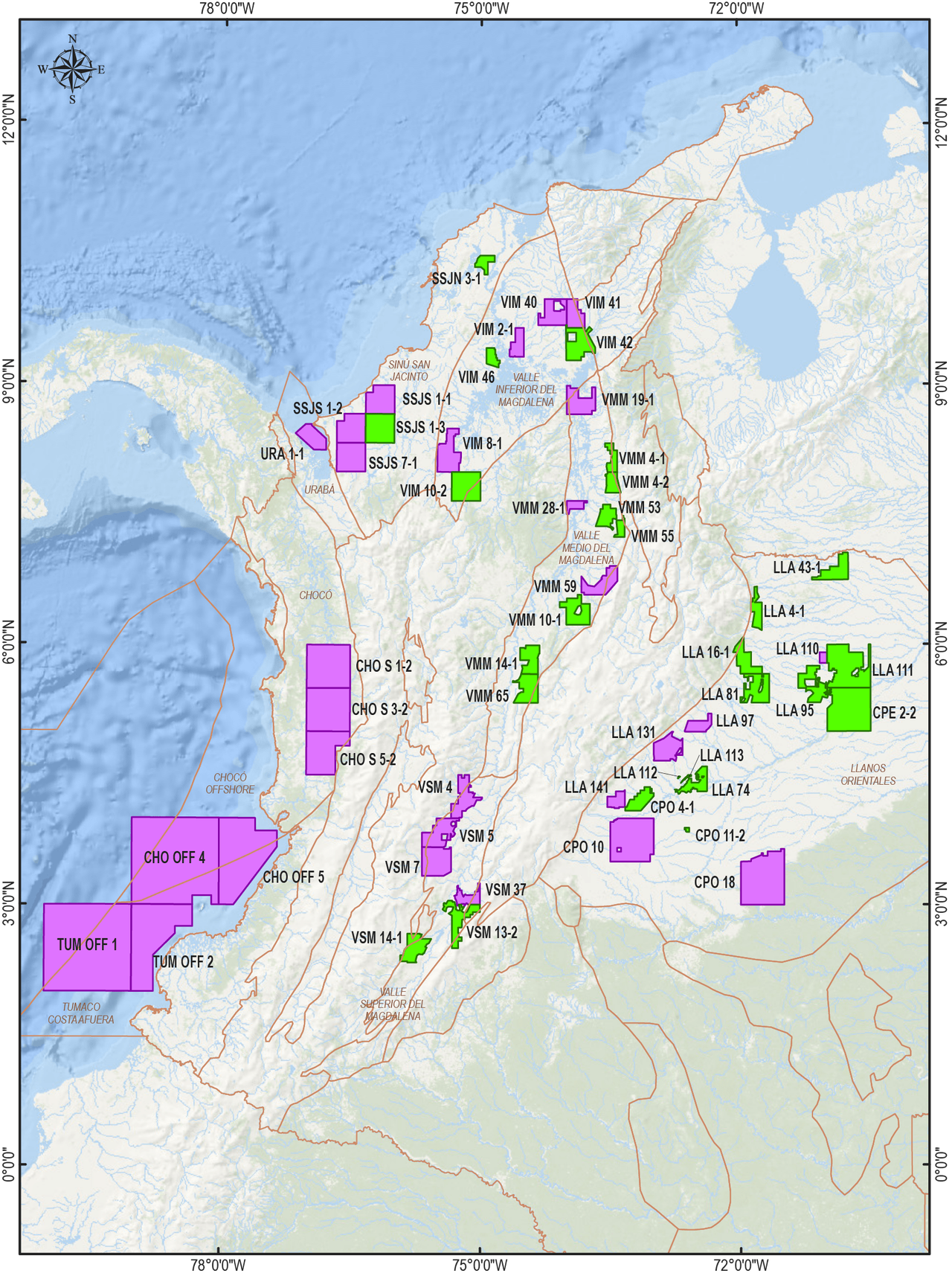 Mapa de distribución